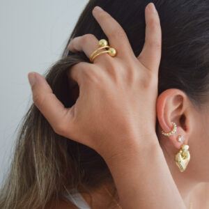 Anillo doble Esfera