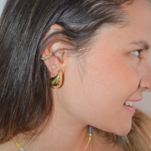 Aretes Gota Dorado