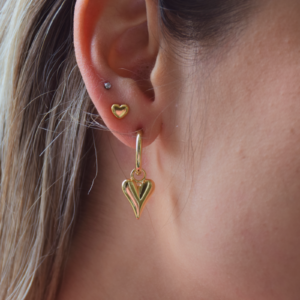 Aretes Dije Corazón